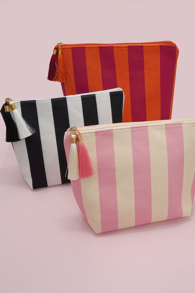 Striped Tassel Makeup Pouch | 40P598