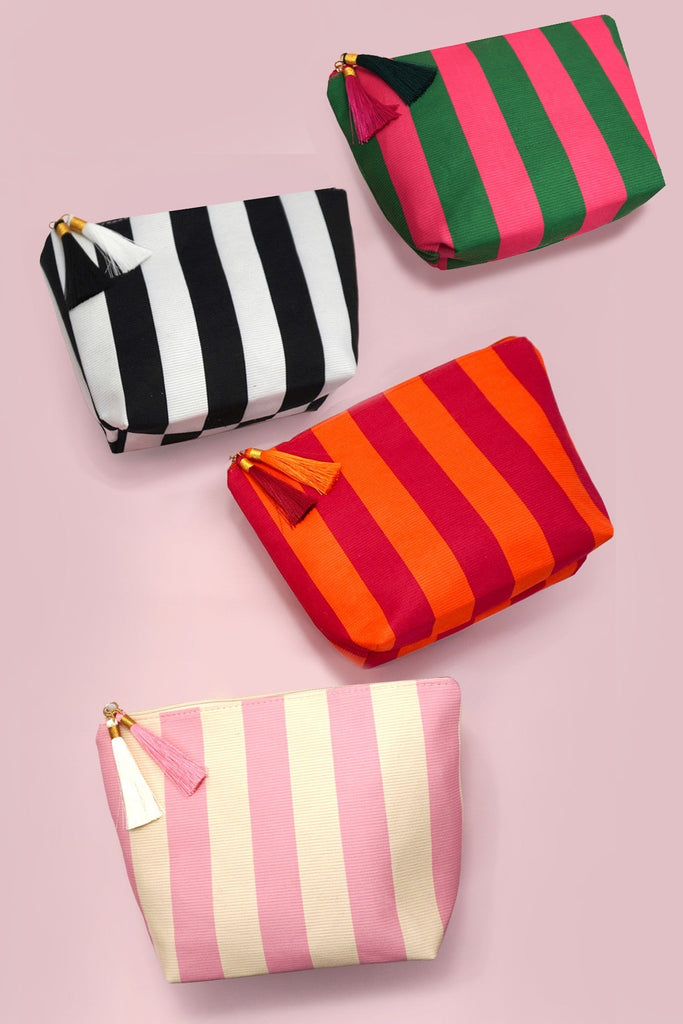 Striped Tassel Makeup Pouch | 40P598