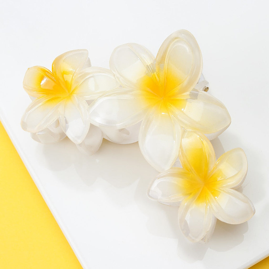 Gradient Resin Floral Hair Claw Clips | 40H1063
