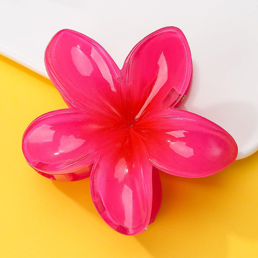 Gradient Floral Resin Hair Claw Clips | 40H1064