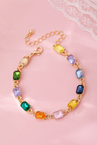 Rainbow Gemstone Tennis Bracelet | 80B1674