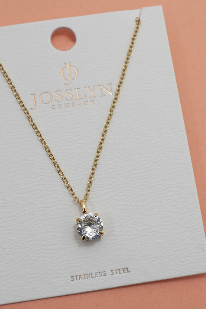 18K STAINLESS STEEL TARNISH FREE SQUARE NECKLACE | 40NK9675