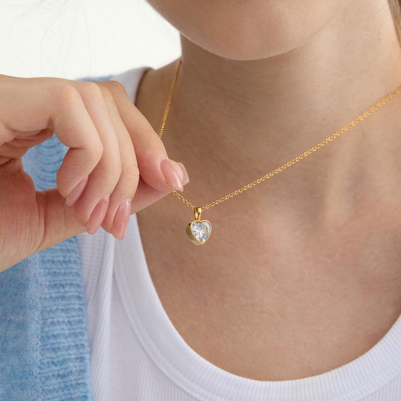 18K STAINLESS STEEL TARNISH FREE SQUARE NECKLACE | 40NK9675