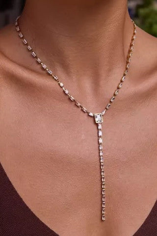 18K STAINLESS STEEL TARNISH FREE Y NECKLACE | 40NK9677