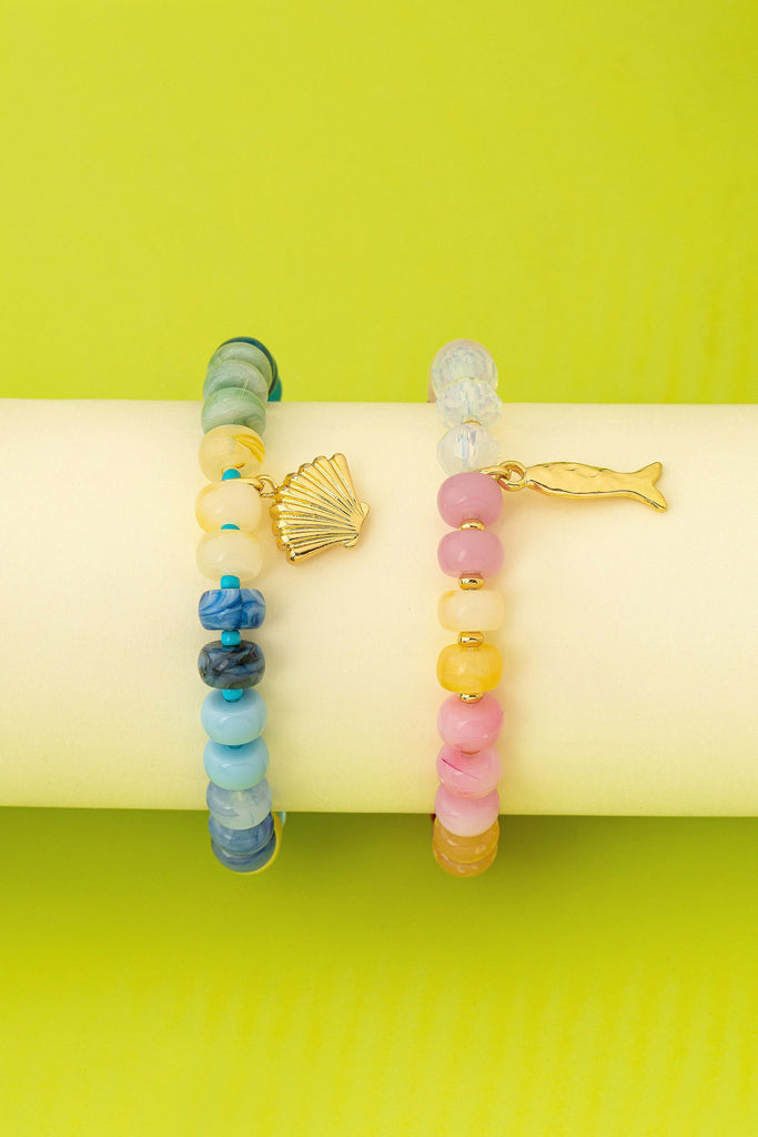 Nautical Multi-Color Beaded Bracelet Set | 80B1703
