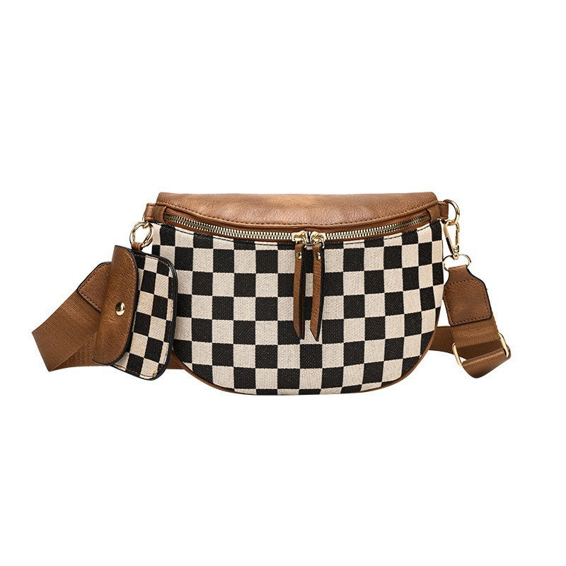 CROSSBODY ZIPPER REMOVAL STRAP SLING BUM BAG | 40P604