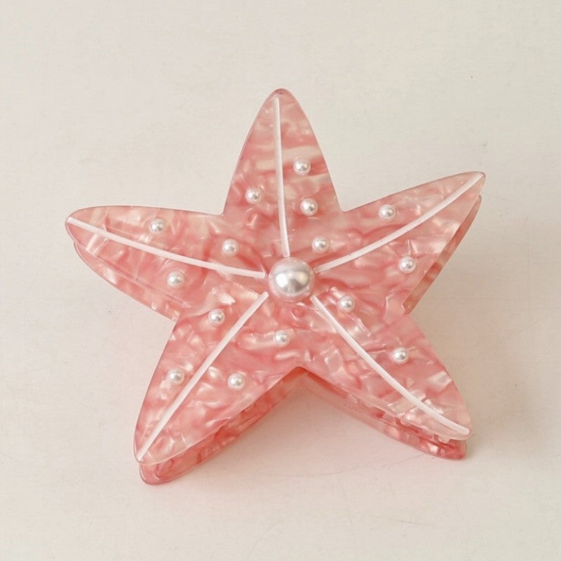 Seaside Nautical Fish Starfish Conch Hair Clips | 40H1078