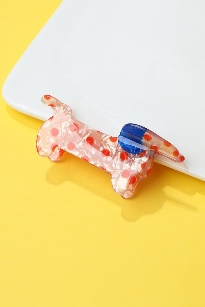 JUMBO POLKA DOT DOG HAIR CLAW CLIPS | 40H1077