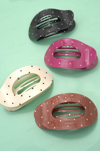 Jumbo Lay Flat Oval Hair Claw Clips Secure Styling | 40H1050