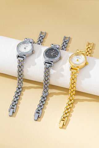 ROUND DIAL OVAL BAND BRACELET WATCH | 80W001