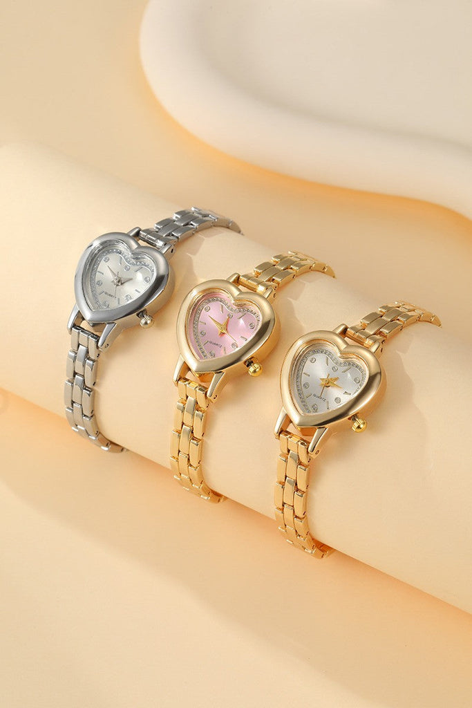 HEART DIAL OVAL BAND BRACELET WATCH | 40W3000