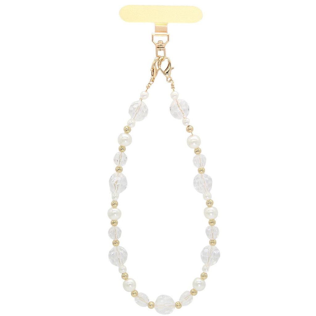 Pearl and Faceted Crystal Beaded Lanyard | 40CA100