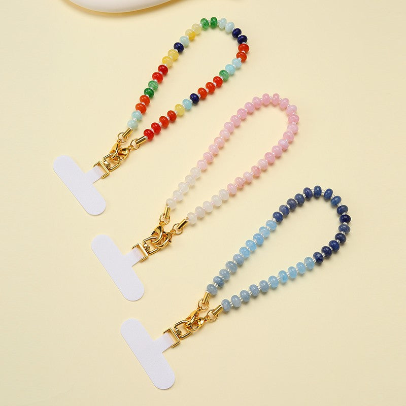 Ombré and Rainbow Beaded Lanyard | 40CA102