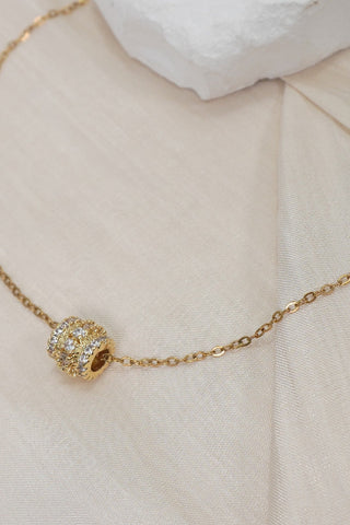 18K STAINLESS STEEL TARNISH FREE BARREL NECKLACE | 40NK9704