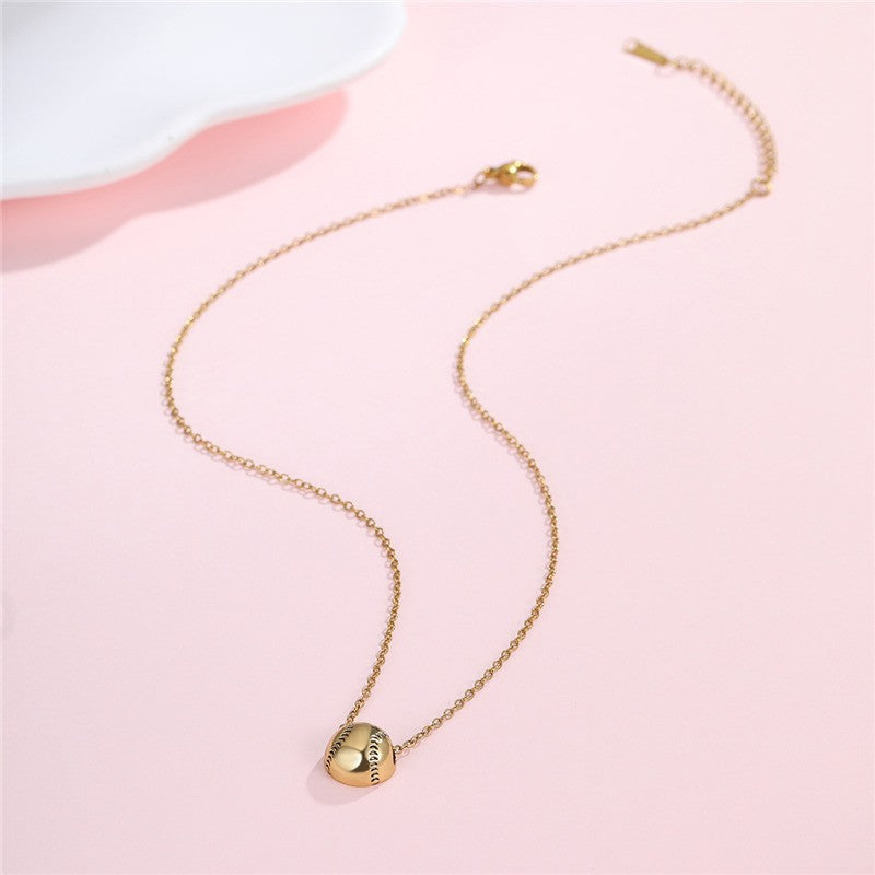 GAMEDAY CHARM STAINLESS STEEL NECKLACE | 40NK9706