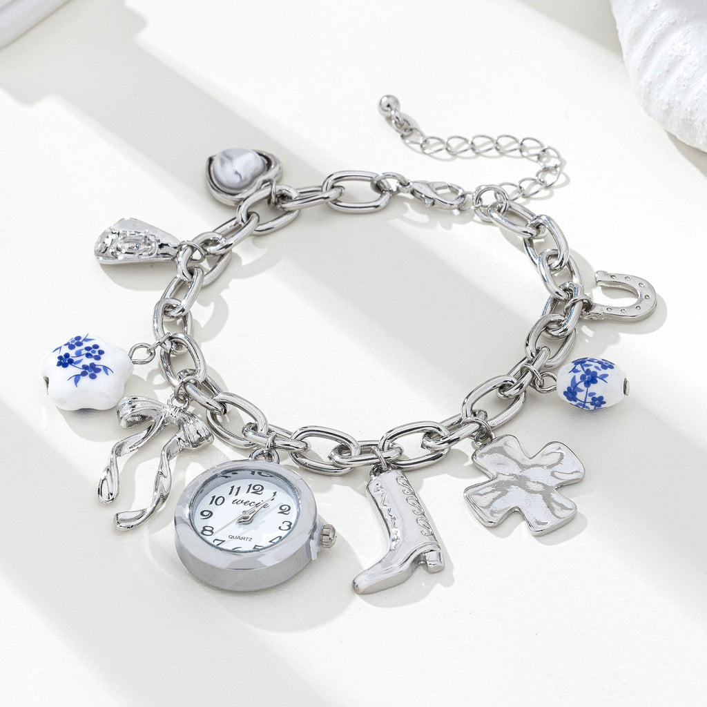 Western Porcelain Charm Watch Bracelet | 80W032