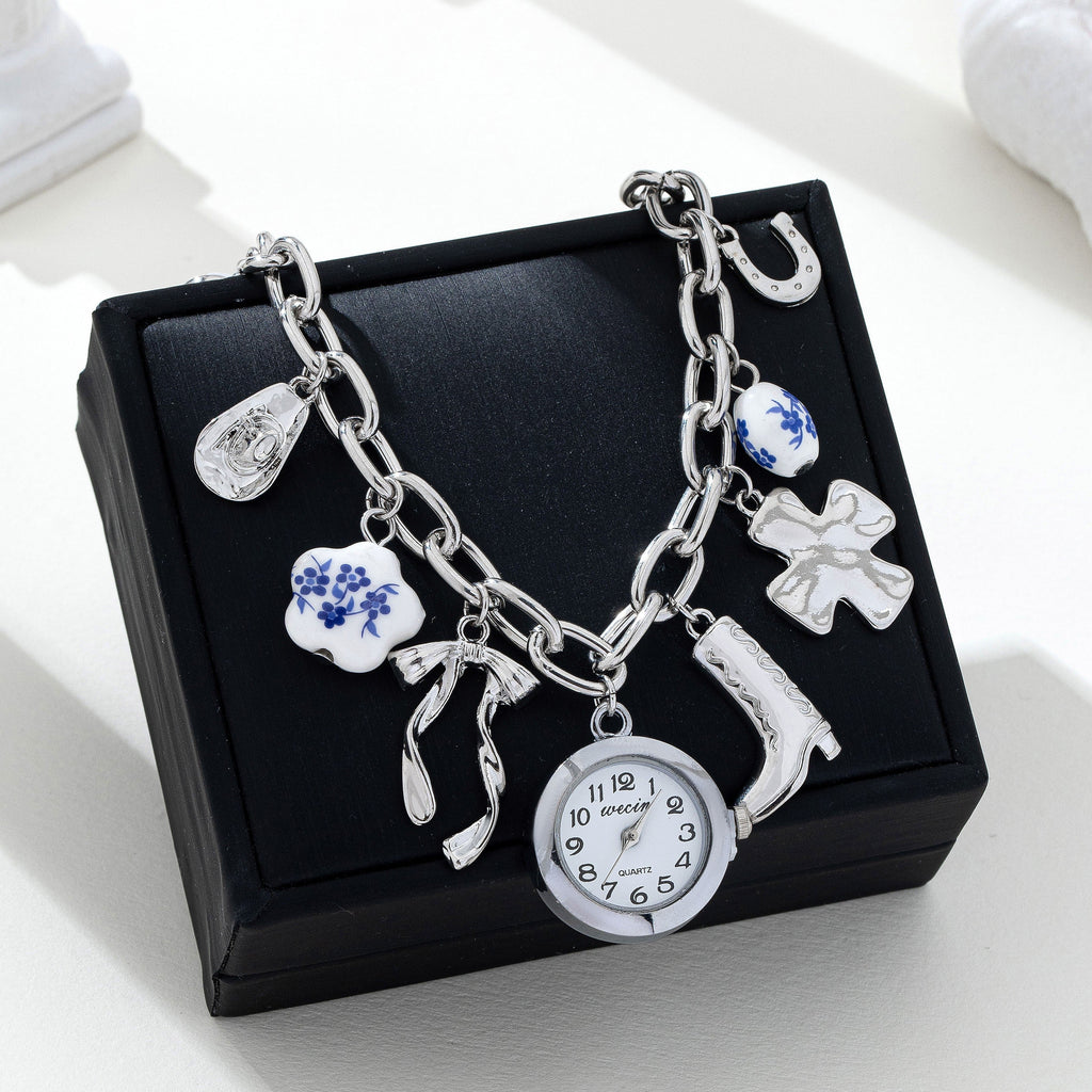 Western Porcelain Charm Watch Bracelet | 80W032