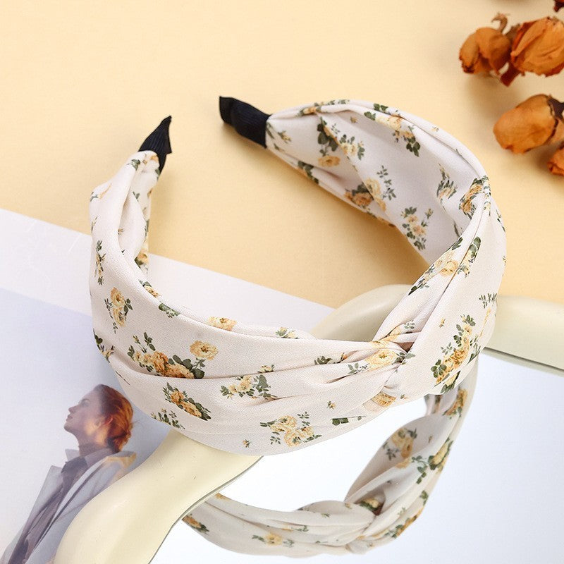 Vintage Floral Sweet Botanical Knot Headband | 40HB198