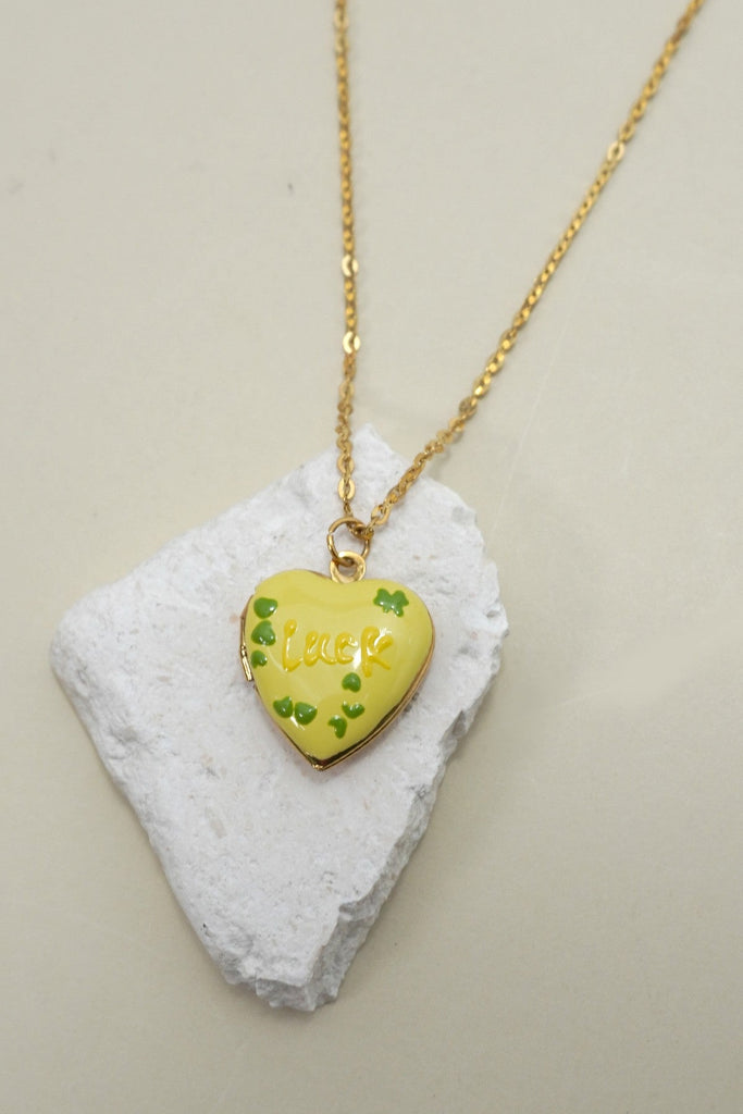 STAINLESS STEEL TARNISH FREE HEART LOCKET NECKLACE |40NK9715