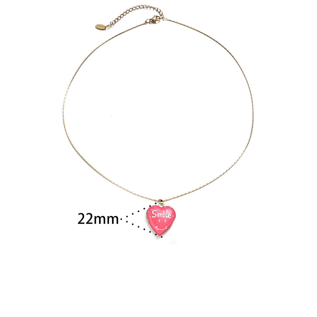 STAINLESS STEEL TARNISH FREE HEART LOCKET NECKLACE |40NK9715