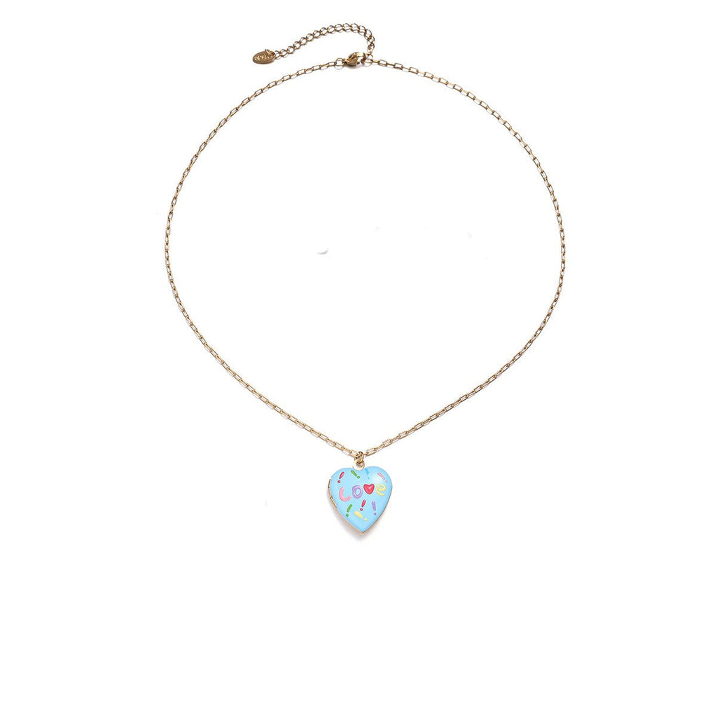 STAINLESS STEEL TARNISH FREE HEART LOCKET NECKLACE |40NK9715