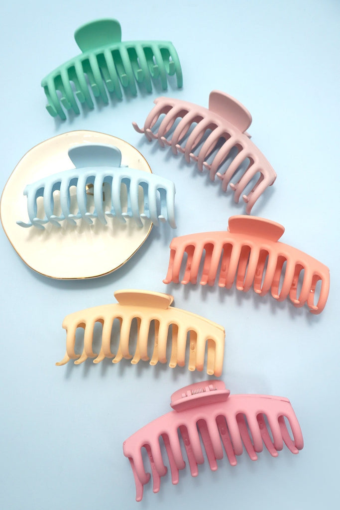 OVERSIZED HAIR CLAW CLIPS 12PCS PACK | 40H203-12PACK