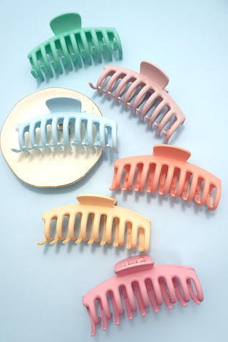 OVERSIZED HAIR CLAW CLIPS 12PCS PACK | 40H203-12PACK