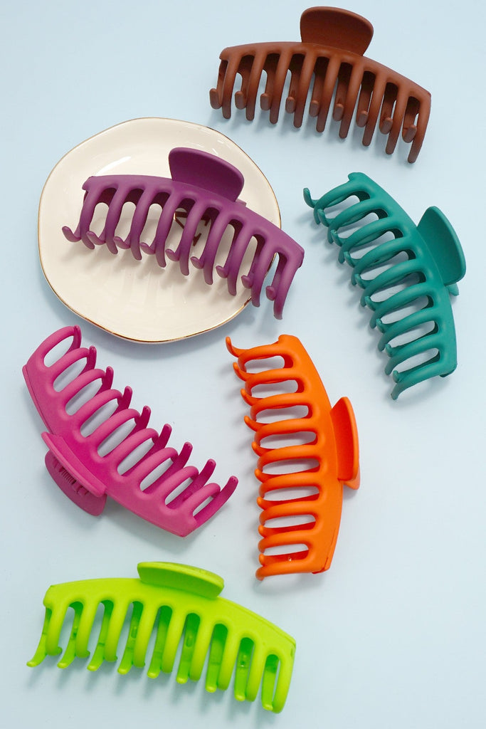 OVERSIZED HAIR CLAW CLIPS 12PCS PACK | 40H203-12PACK