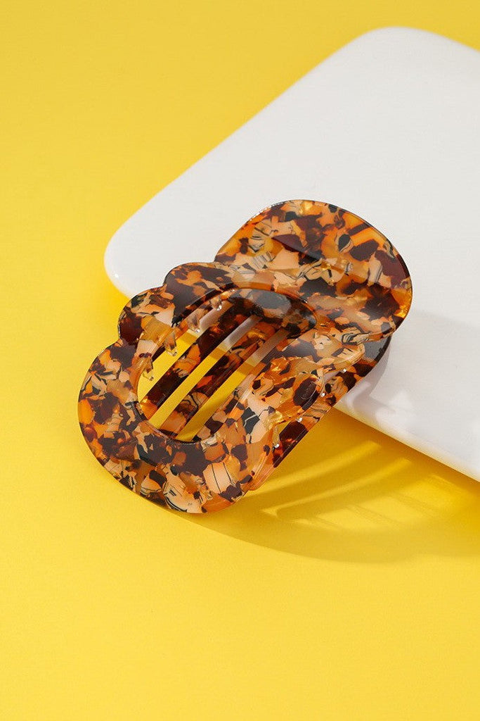 Jumbo Lay Flat Oval Hair Claw Clips Secure Styling | 40H1095