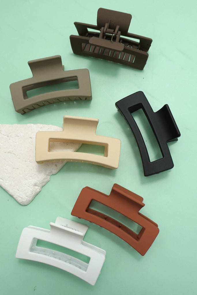 JUMBO CLASSIC HAIR CLAW CLIPS 12PCS PACK | 21H0244-12 Pack