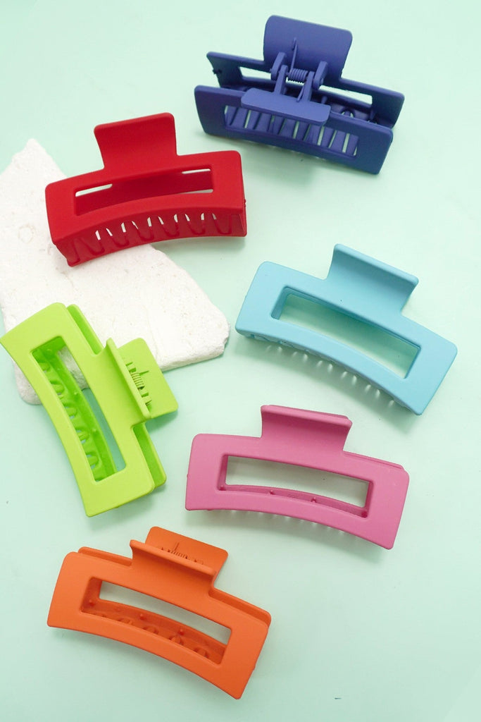 JUMBO CLASSIC HAIR CLAW CLIPS 12PCS PACK | 21H0244-12 Pack
