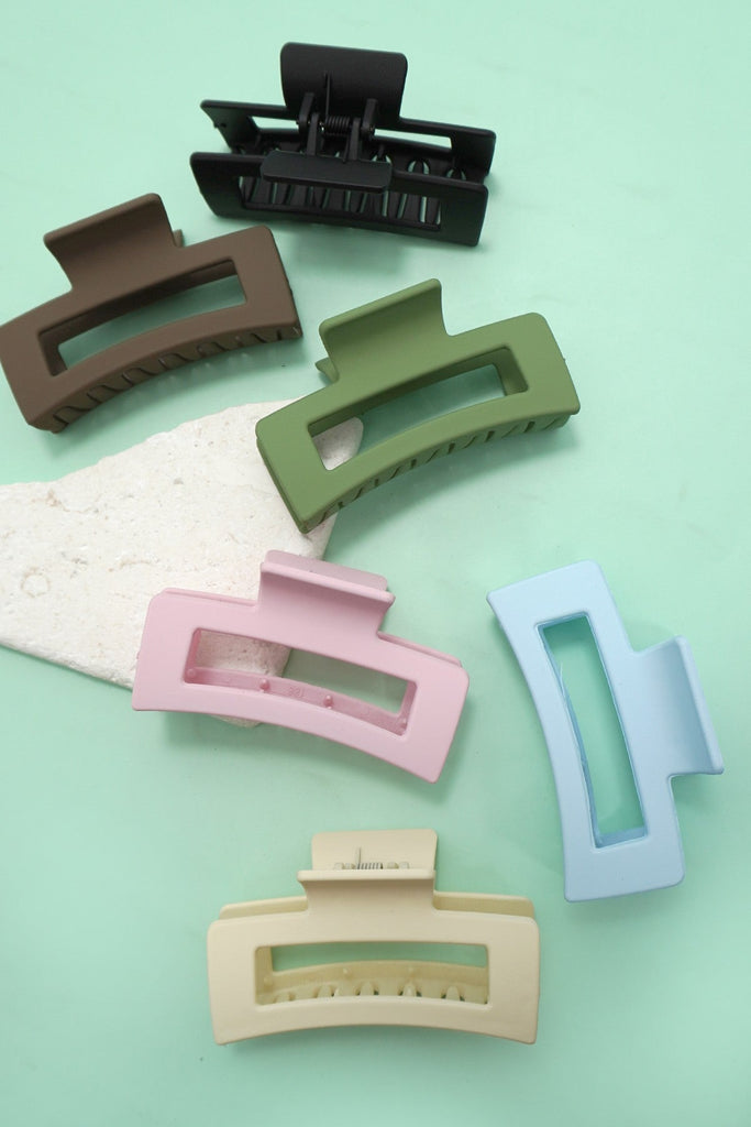 JUMBO CLASSIC HAIR CLAW CLIPS 12PCS PACK | 21H0244-12 Pack