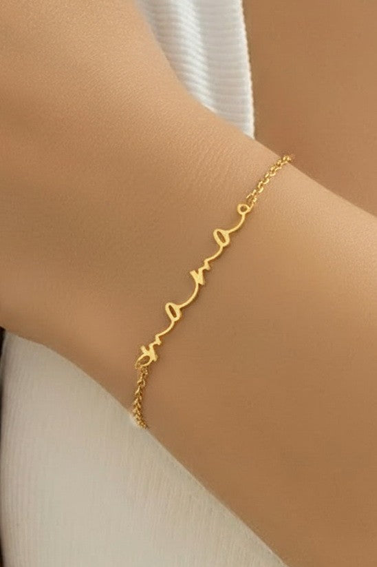 18K STAINLESS STEEL TARNISH FREE MAMA BRACELET | 40B5258