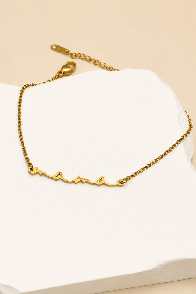 18K STAINLESS STEEL TARNISH FREE MAMA BRACELET | 40B5258