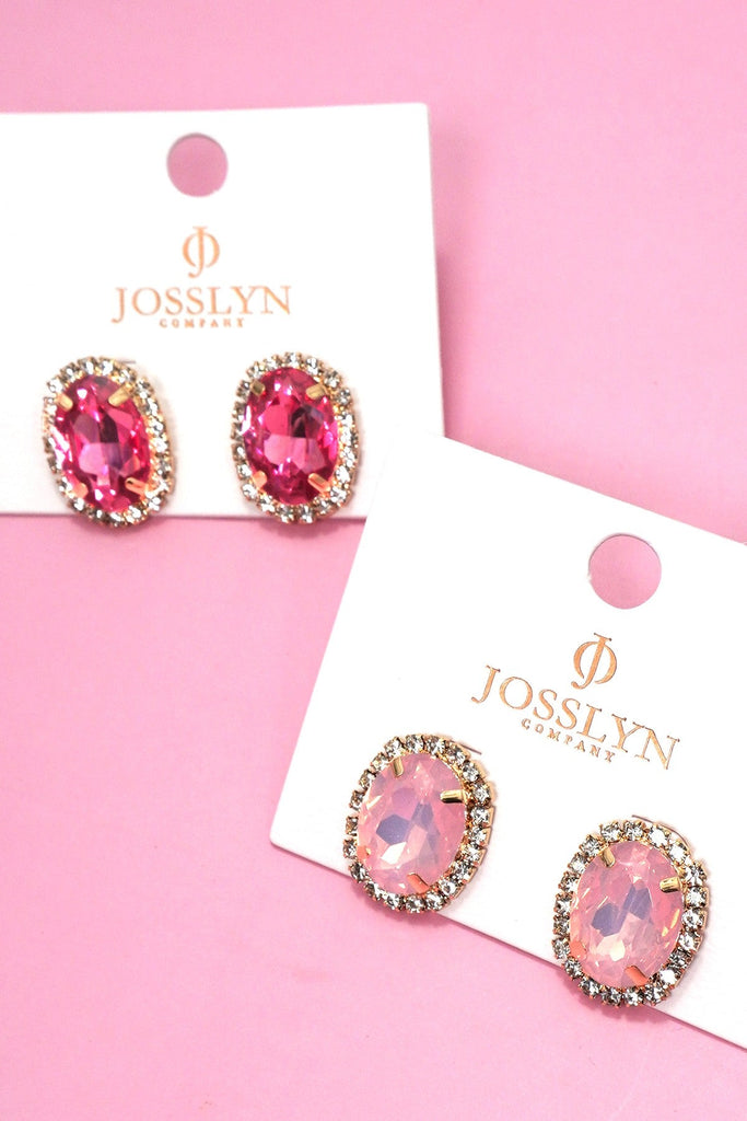 Vintage-Style Rhinestone Stud Earrings | 40E513