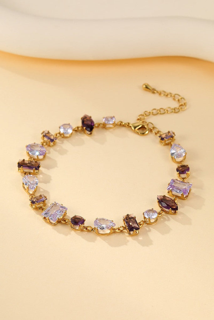 Mixed-Cut Crystal Link Bracelet | 40B5262