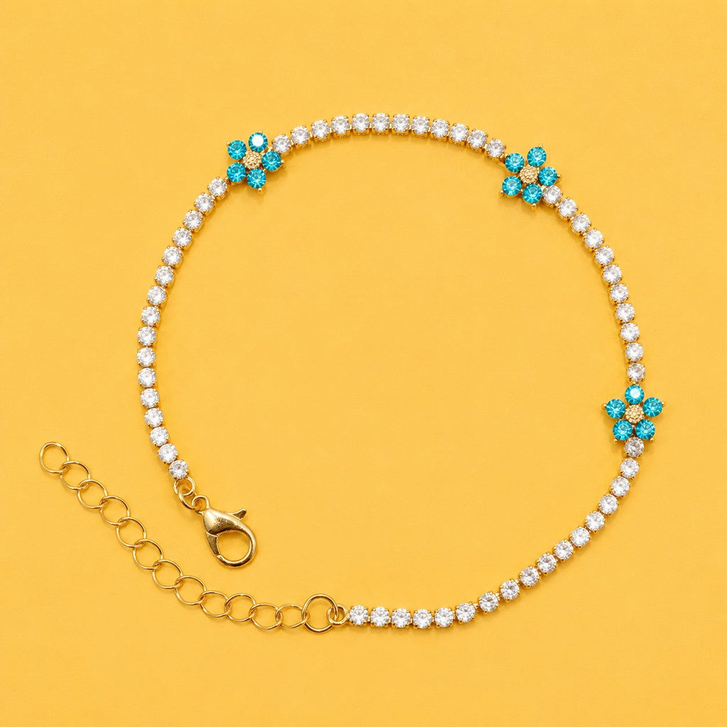 Crystal Floral Tennis Bracelet | 40B5263