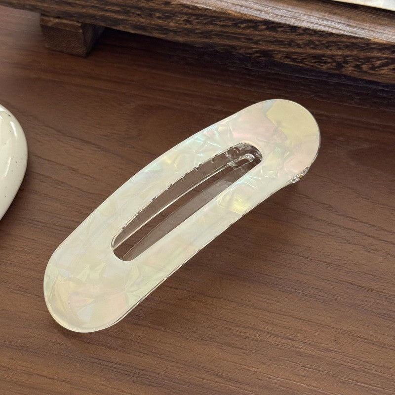 Iridescent Acetate Oblong Hair Clip | 40H1112
