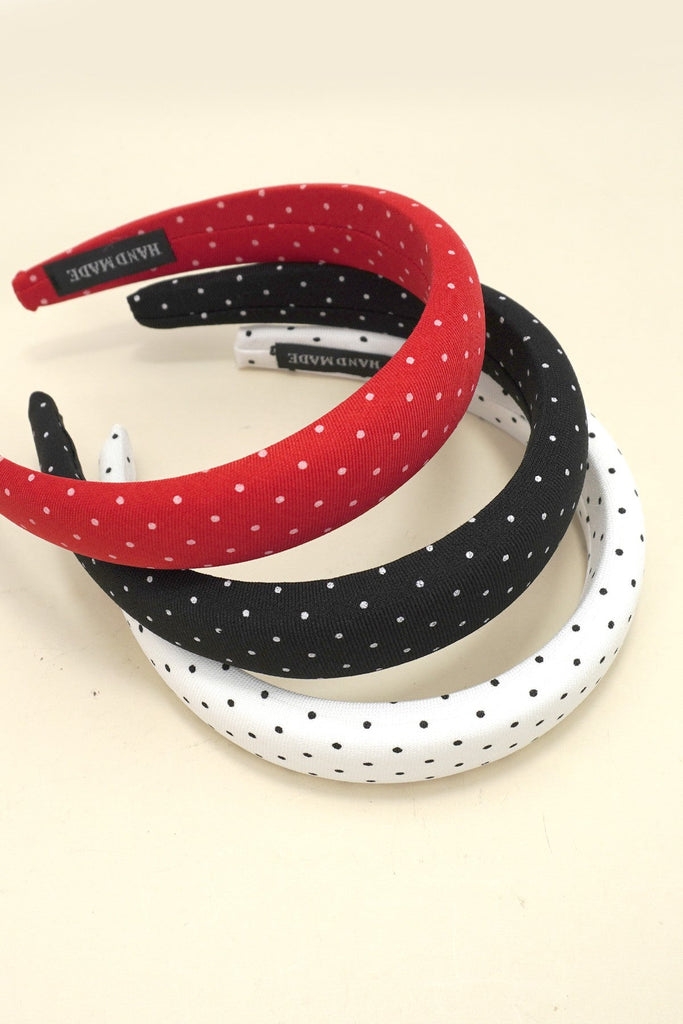 POLKA DOT PADDED HEADBAND | 40HB203