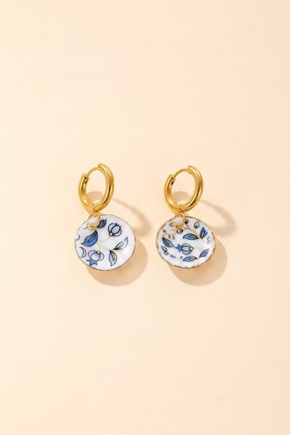 18K STAINLESS WATERPROOF TARNISH FREE EARRINGS | 40E518