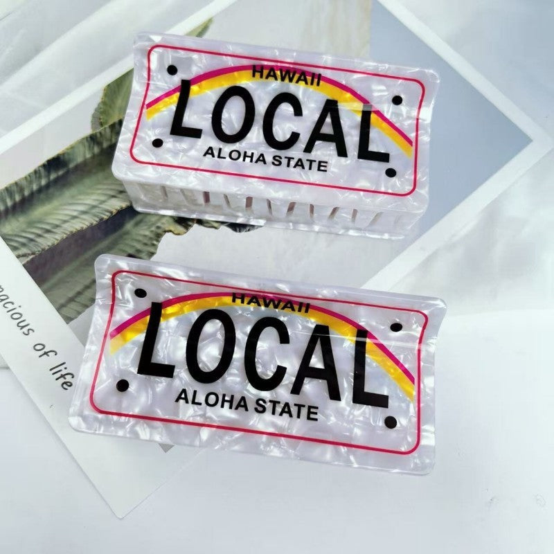 Hawaii License Plate Hair Clip | 40H1115