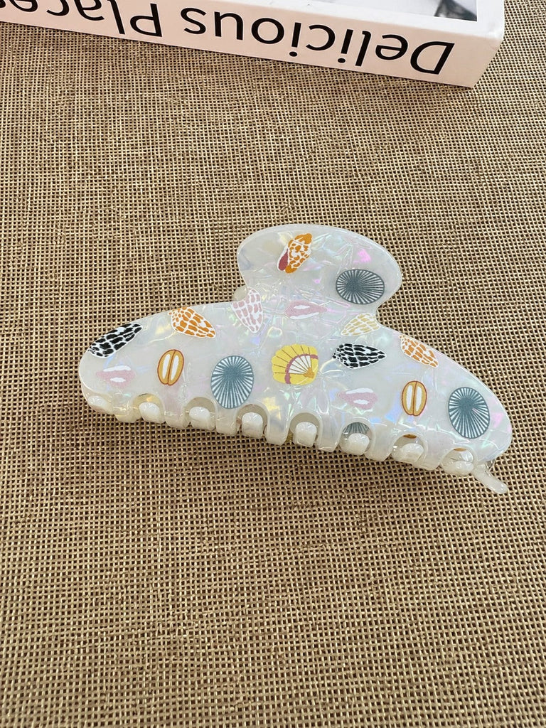 Jumbo Floral Seashell Hair Claw Clips | 40H1123