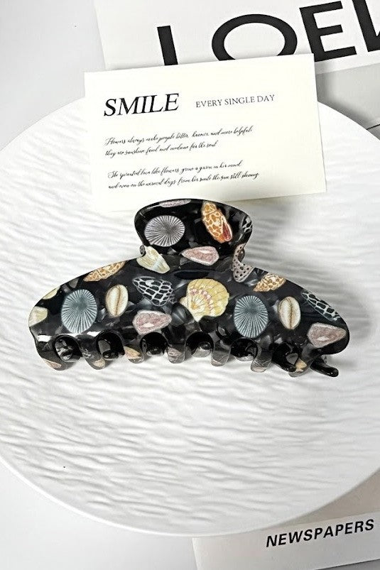 Jumbo Floral Seashell Hair Claw Clips | 40H1123