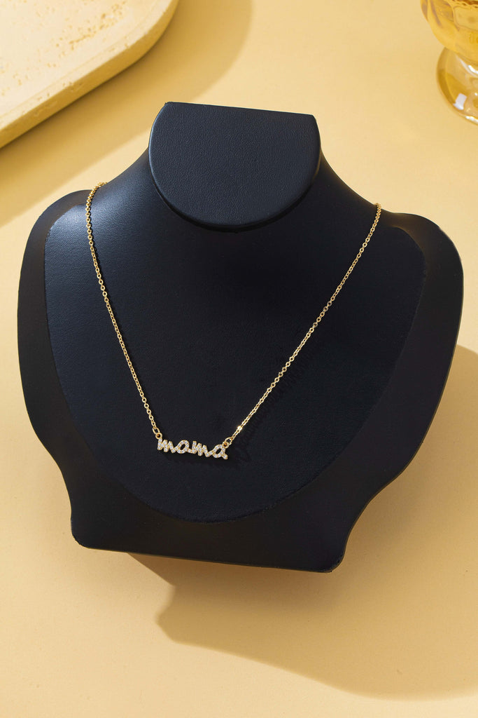Crystal Pave MAMA necklace | 80N93289