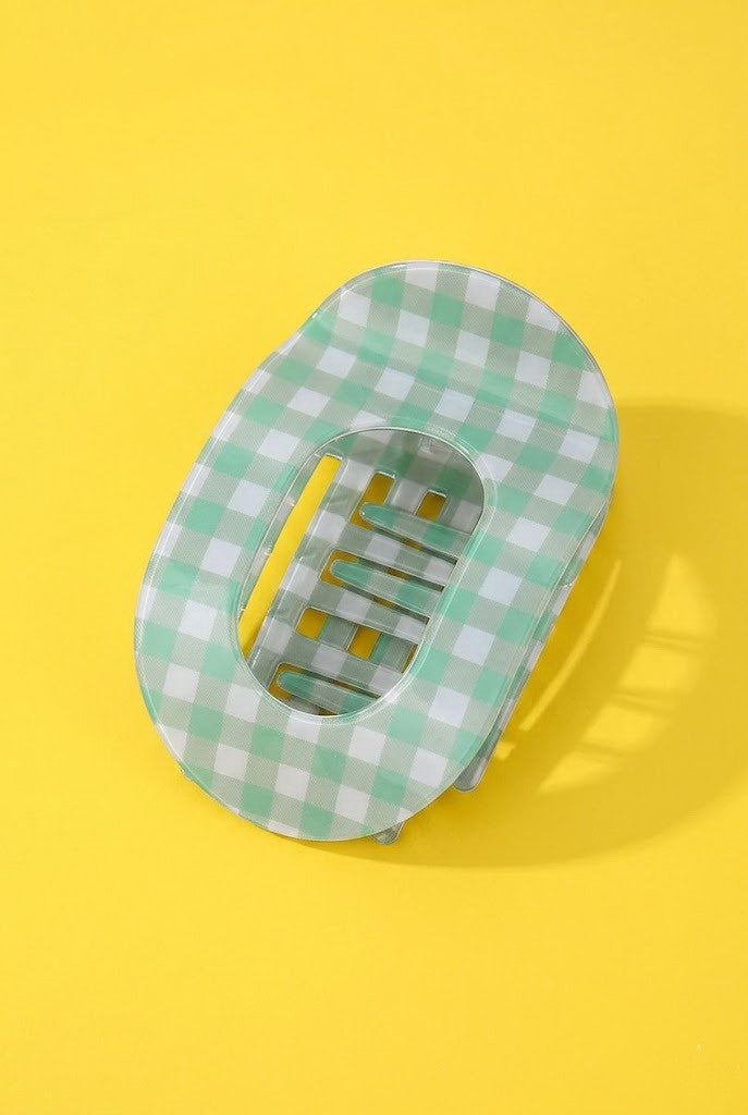 Jumbo Lay Flat Oval Hair Claw Clips Secure Styling | 40H1126