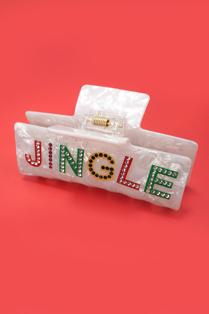 Christmas Jingle Ho Ho Ho Joy  Hair Claw Clips | 40H1127