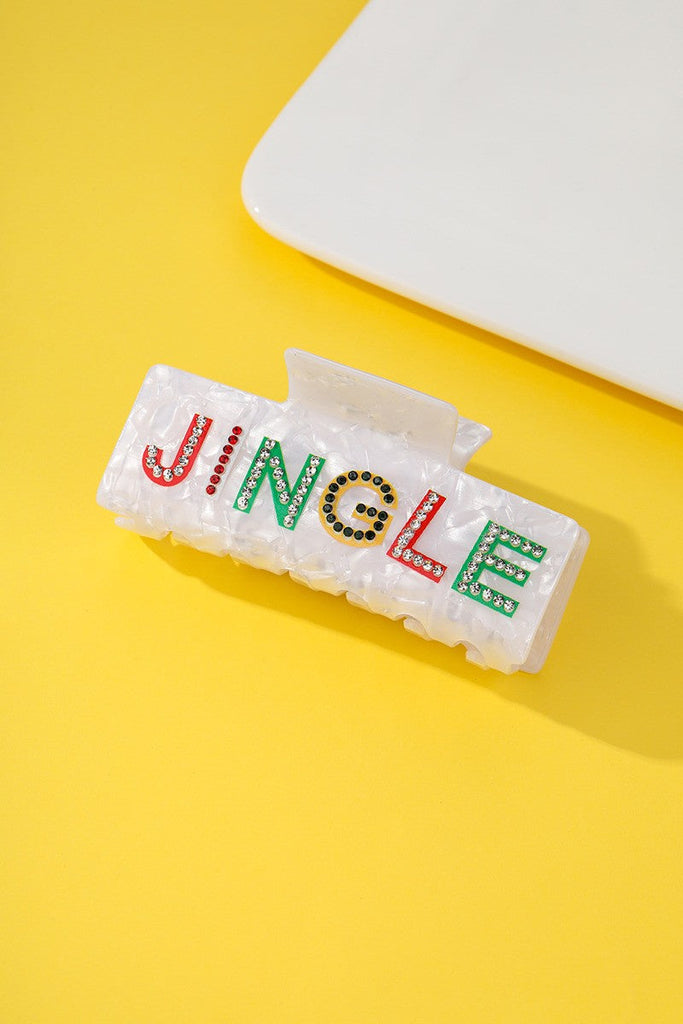 Christmas Jingle Ho Ho Ho Joy  Hair Claw Clips | 40H1127