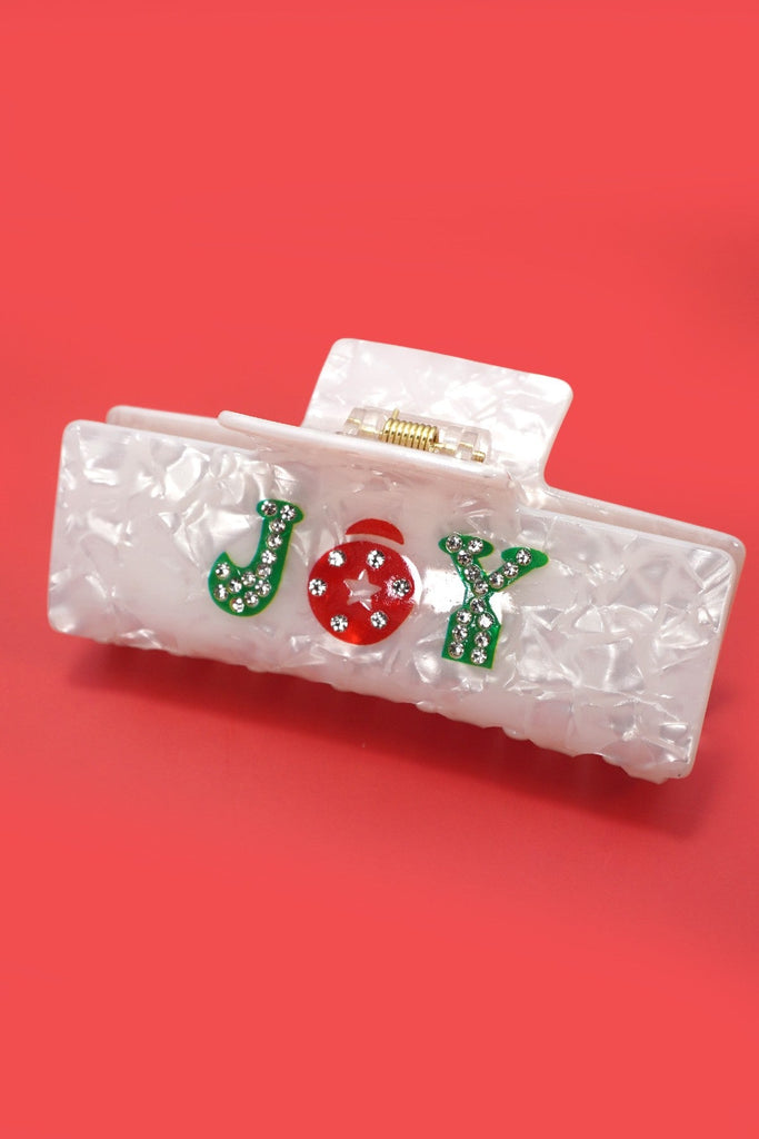 Christmas Jingle Ho Ho Ho Joy  Hair Claw Clips | 40H1127