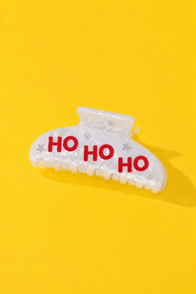 Christmas Jingle Ho Ho Ho Joy  Hair Claw Clips | 40H1127