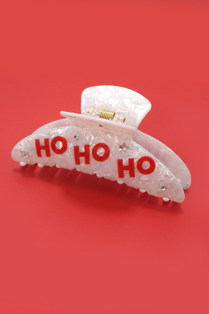 Christmas Jingle Ho Ho Ho Joy  Hair Claw Clips | 40H1127